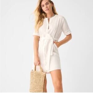 Faherty Prado Dress White XXS Flaw